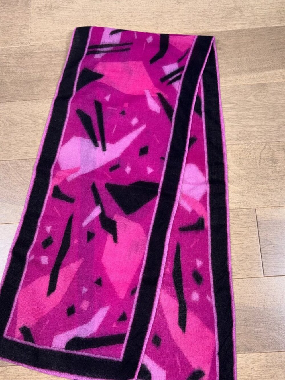 MONIQUE MARTIN CREATION WOOL scarf - Picture 2 of 2